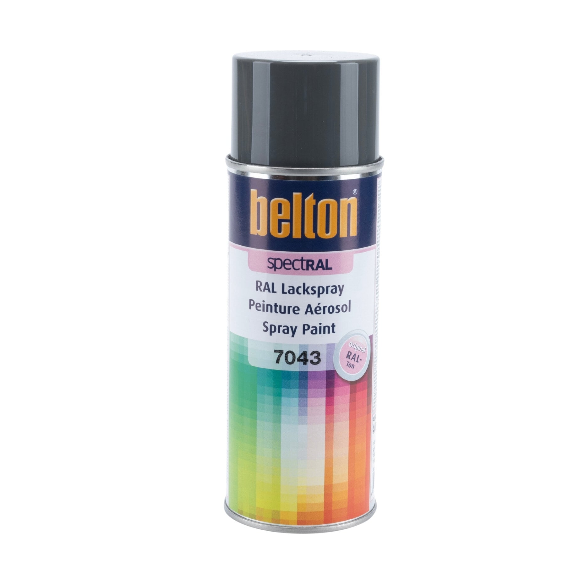Peinture En Spray Belton Spectral RAL 7043 Gris Signalisation - 2 Bombes De 400 Ml - Pour Intérieur/extérieur - Métal, Bois, Plastique