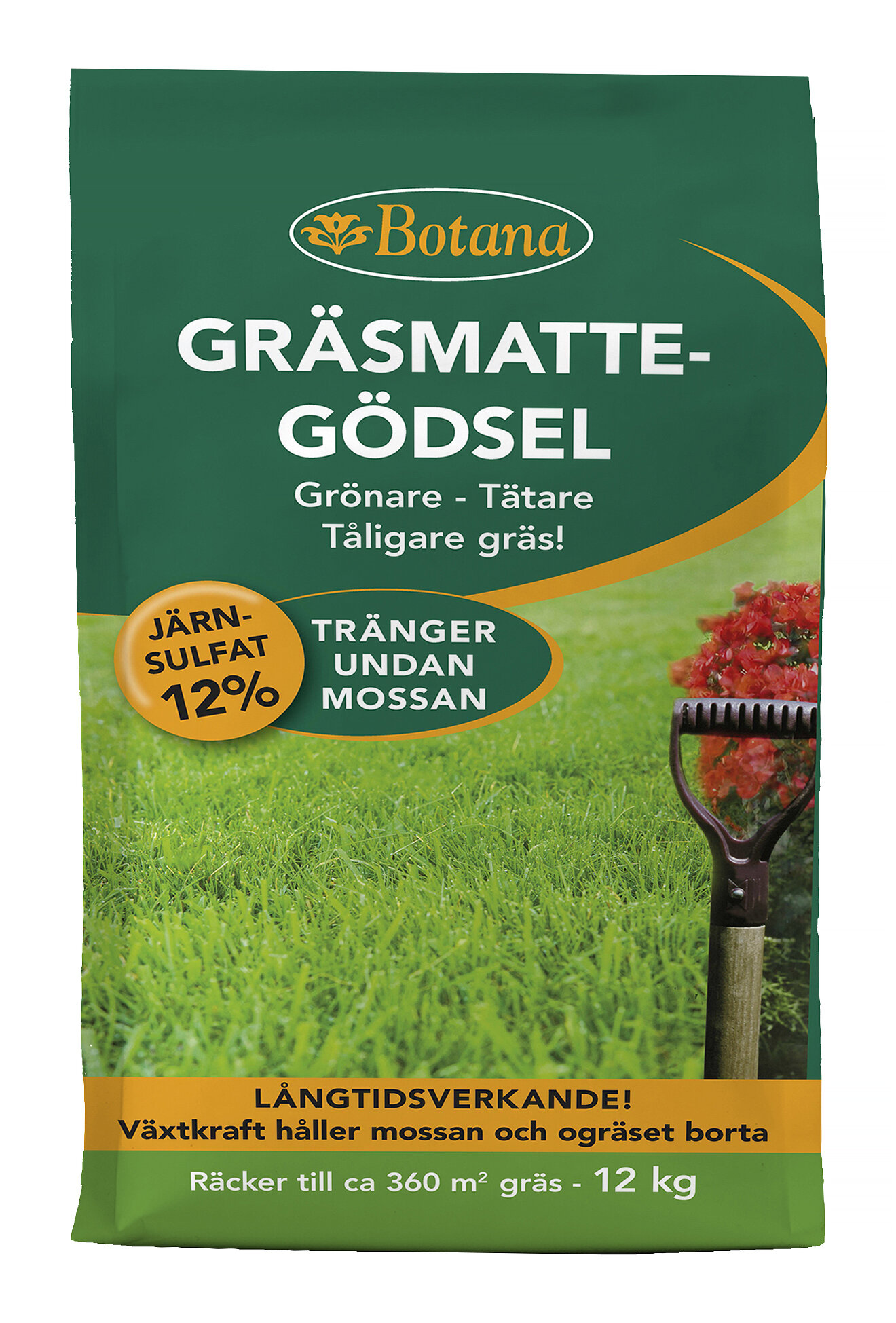 Køb Botana Plænegødning med jernsulfat, 12 kg - Verktygsboden